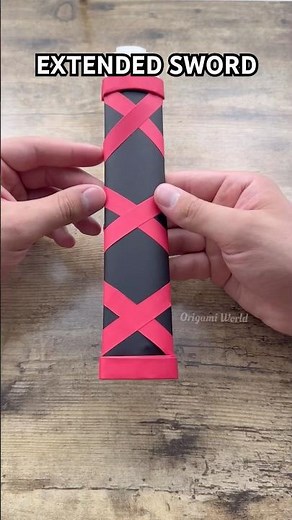HOW TO MAKE ORIGAMI EXTENDED SWORD EASY CRAFT TUTORIAL | DIY EXTENDED SWORD ORIGAMI INSTRUCTIONS