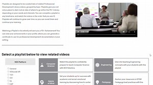 35 reactions | Guide your Professional Development down the path you want to take! VEX PD+ Playlists provide organized lists of videos relevant to your specific needs and interests. Access all available Playlists with your PD+ subscription: https://buff.ly/3Og9Muz | VEX Robotics | Facebook