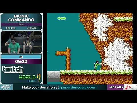 Bionic Commando by PJ in 0:25:12 - SGDQ2016 - Part 114