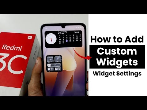 How to Add Custom Widget In Redmi 13C | Widget Settings
