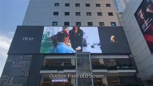 Electric Billboard LED P8 Outdoor Wall Mounted LED Display Board 8mm LED Digital Video Screen