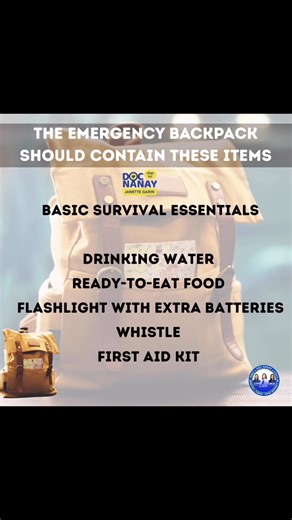 Why Do You Need an Emergency Pack/Go Bag? ✔️ To stay prepared for earthquakes, fires, floods, and other disasters ✔️ Provides quick access to water, food, medicine, flashlight, and important documents ✔️ Can help save lives in critical moments #AlagaKaniDocNanay #DocNanayAtYourService #WeAreOneInDistrictOne #BmRica #BMJoan #LindolPH #DavaoOriental #EarthquakePH #StaySafePH #DisasterAlert #AftershockAlert #KaligtasanMuna #DisasterPreparedness #PhilippinesNews #EmergencyUpdate | Dr. Janette Loreto