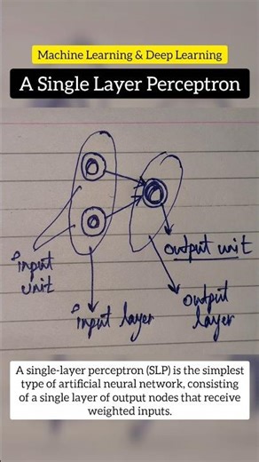 A Single Layer Perceptron | #machinelearning #shorts