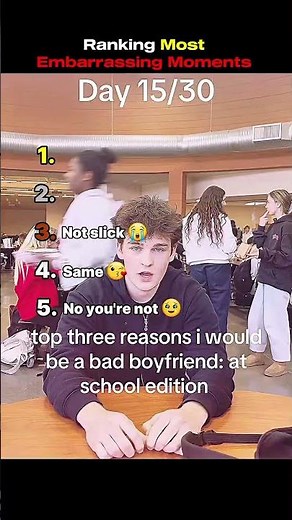 Ranking Most Embarrassing Moments