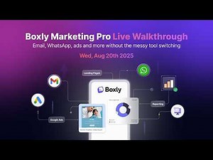 Boxly Marketing Pro Live 30 Minute Walkthrough