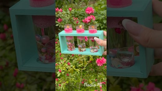 Aesthetic DIY water candles | ASMR outdoor craft idea ☀️🌺