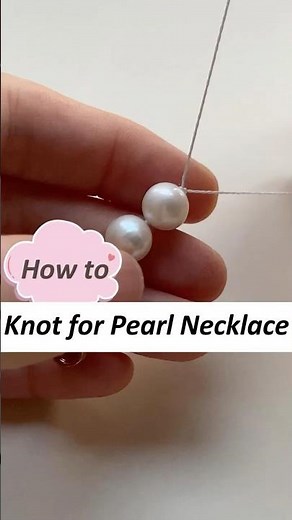 How to tie knots for a pearl necklace? Beading tutorial for beginners