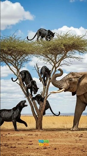 팬서와 코끼리의 생존 대결… 그리고 믿기 힘든 결말! #wildliferescue #wildlife #animalrescue #야생동물