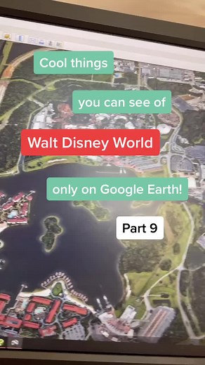 Part 9 of cool things you can see of Walt Disney World on Google Earth! #disney #disneyworld #disneysecrets #disneyfacts #disneylife #disneyaddict