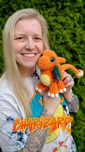 I crocheted a classic Pokemon dragon 🔥