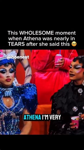 Hoenest on Instagram: "This wholesome moment nearly made Athena break out in tears 🥺 #dragrace #reels #funny #bestmoments #viral A wholesome moment is defined by its pure intentionality, where the primary goal is to provide comfort, joy, or support without expecting anything in return. It usually hinges on vulnerability and sincerity, capturing those unscripted instances where genuine human (or animal!) connection shines through the noise of daily life. These moments resonate so deeply because 