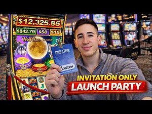 They BLOCKED OFF a Slot Machine Just for Us! 🎰 Invitation Only Launch Party