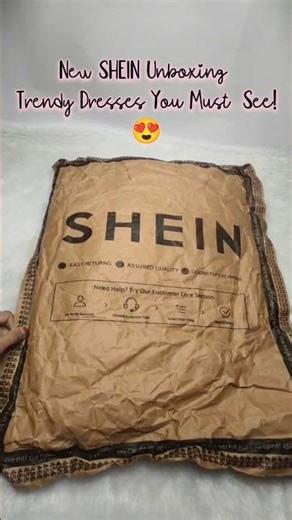 New Shein Unboxing Trendy dresses You Must See😍 #shein #viral #fashionhaul #youtubeshorts #unboxing
