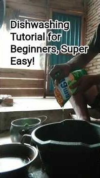 Dishwashing Tutorial for Beginners, Super Easy! #Dishwashing #CleaningTips #KitchenHacks