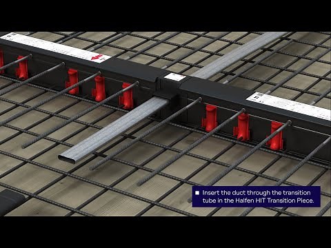 Installation of Halfen HIT Insulated Balcony Connectors for Post Tensioning Applications