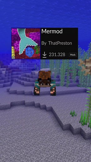 Mod para ser una Sirena en Minecraft - Mermod #minecraft #minecraftsurvival #minecraftespañol #minecraftmods #modsdeminecraft #parati