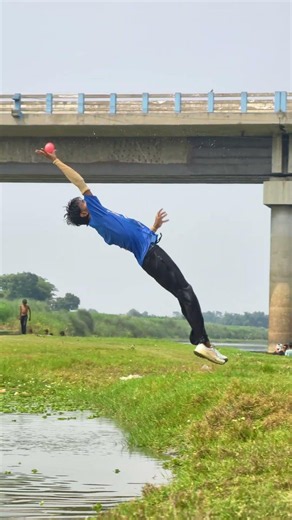 This Water Cricket Catch is Insane! 🤯🌊 #shorts