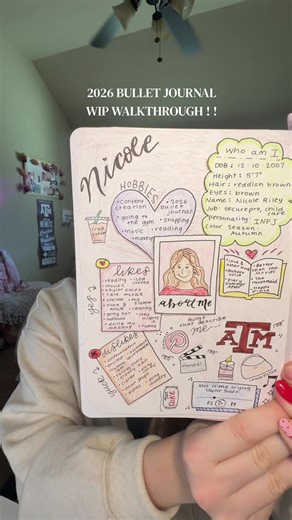 2026 BUJO!!! So excited for this🤭 #bulletjournaling #bulletjournalspread #bujo #bujoinspiration #journaling