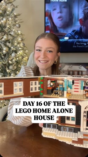 Zoe 🎀 on Instagram: "Day 16/24😍✨ The LEGO Home Alone house is one of the most beautiful sets ever🤩 There’s SO many amazing details and play features! Come back tomorrow to start building the roof with me!🤗 #lego #homealone #afol #adventcalender #christmas #legoinstagram #legogram #contentcreator #legocollector #legos #reels"