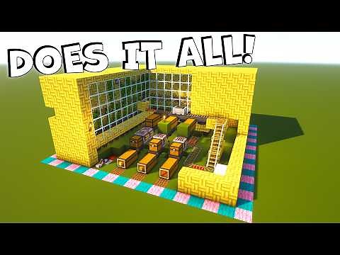 Minecraft Automatic Bamboo Farm That Crafts Anything You Want