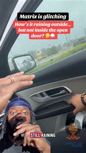 17K views · 191 reactions | How is it raining on the outside of the car but not inside when the windows open? #explore #glitchinthematrix #matrix #viral #trending #rain #fyf | Jonal Louis | Facebook