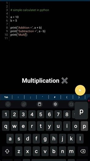 Learn Python on mobile # Create Calculator in Python # Learn Python by Pydroid 3 # #phonk