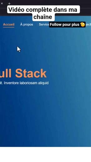 Portfolio HTML & CSS | vidéo complète dans la chaîne #css #html