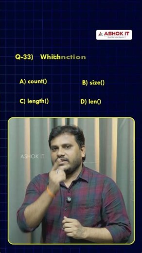 📌 Python Interview Questions | Ashok IT #pythonprogramming #python #pythontips