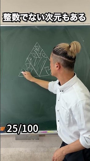 1min物理（25/100）整数でない次元もある #shorts #100本連続ノーカットで撮ってみた #夜学4 #物理 #宇宙 #相対性理論 #ブラックホール