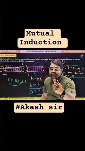 Mutual Induction | Easy Physics Concept Explained in 1 Minute ⚡#shorts #ytshorts #physics #class12