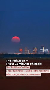 The Red Moon — 1 Hour 22 Minutes of Magic 🌕✨ From midnight Sept 7 to early Sept 8 (Beijing Time), China will see a total lunar eclipse — the “Red Moon” lasting 1 hour 22 minutes. 🔴 Why red? Earth blocks direct sunlight, and its atmosphere scatters blue light, letting only red light reach the Moon. 📜 In Chinese mythology, an eclipse was said to be caused by a Tiangou (Heavenly Dog) trying to eat the Sun or Moon. #china #funchina #moon #magic #redmoon #ChineseMythology #viralvideo | Jimu Focus