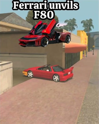 Ferrari F80 Unveiled in GTA! 🔥 | Ultra Realistic Mod🤯🏎️#gtasanandreas #shorts