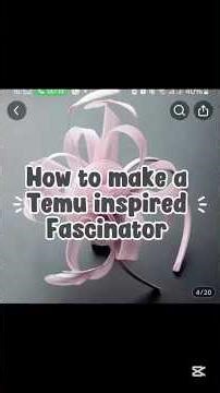 Here’s another DIY Fascinator making tutorial. Inspiration: TEMU #diy #fascinators #temu
