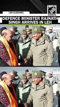 Defence Minister Rajnath Singh arrives in Leh to unveil 125BRO Infra Projects in high-altitude areas