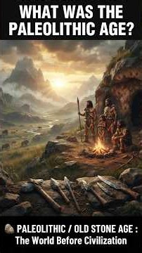 What Was the Paleolithic Age? 🪨🔥 | The World Before Civilization #shorts #shortvideo #short