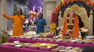 86K views · 10K reactions | Relish sweet glimpses of Spiritual Retreat & Family Camp at Radha Krishna Temple, Allen TX. Bhog of 108 items was offered to Jagadguru Shri Kripaluji Maharaj. | Radha Krishna Temple of Dallas | Facebook