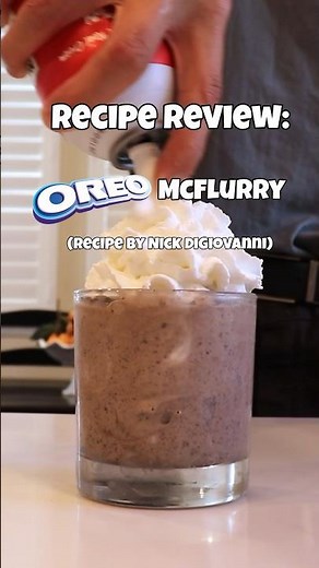Recipe Review: Oreo McFlurry (Recipe by ‪@NickDiGiovanni‬)