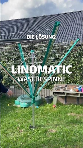 Saubere Leinen mit der Linomatic Wäschespinne von Leifheit