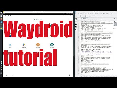 Waydroid - run Android apps on Linux - tutorial for beginners - September 2023 - 74487818