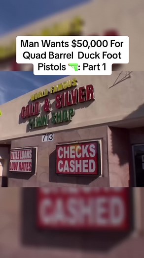 $50,000 Quad Barrel Duck Foot Pistols: Rare Find at Pawn Shop