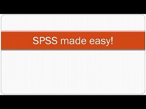 Introduction to SPSS