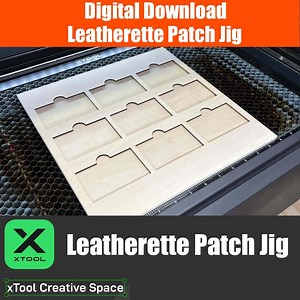 Xtool Leatherette Patch Jig - XCS File (for Use With Xtool Creative Space Software) - Etsy Australia