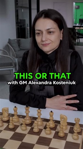 1.7K views · 128 reactions | THIS OR THAT anti-Sicilian with GM Alexandra Kosteniuk! | Chessable | Facebook