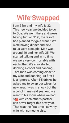 Universal confessions on Instagram: "Confession 20 My first time wife swapping experience #confessing #confessing #confessions #confession #confessionpage #cheatconfession #firstimeconfession #wifeswap #girlgriendswap #swapstory"