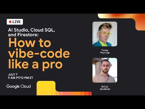 From vibe-code to production: AI Studio, Cloud SQL, and Firestore | Google Cloud Live