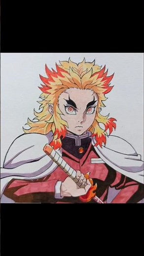 Amazing Rengoku Drawing/ Demon Slayer
