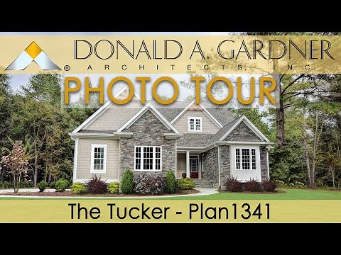 Craftsman house plan with a small floor plan The Tucker 1341