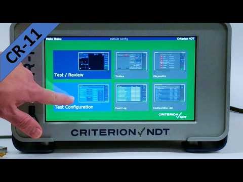 Criterion NDT CR-11 Test Configuration Adjustment