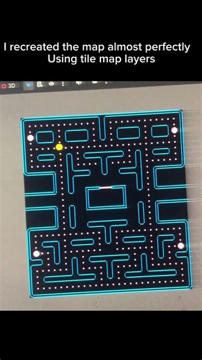 My Pac-Man clone coded in the godot engine, the movement is bugged but it looks good #godot #coding