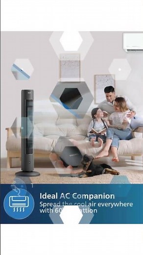 Upgrade Your Cooling with Philips CX5535/11 Tower Fan – Bladeless, Silent & Powerful #trending